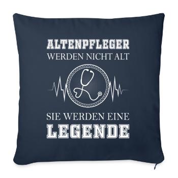 Altenpflege Pfleger Pflegepersonal Pflegekraft - Sofakissenbezug 45 x 45 cm - Navy - Vorne
