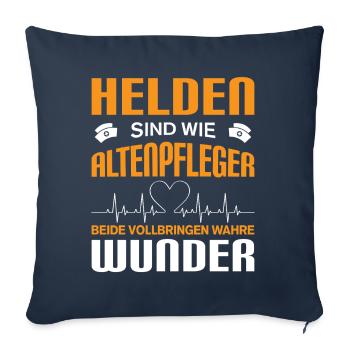 Altenpflege Pfleger Pflegepersonal Pflegekraft - Sofakissenbezug 45 x 45 cm - Navy - Vorne