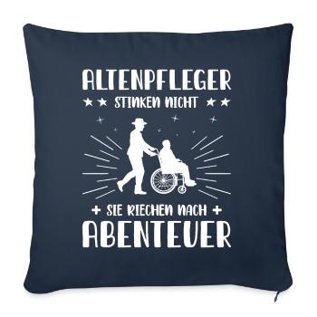 Altenpflege Pfleger Pflegepersonal Pflegekraft - Sofakissenbezug 45 x 45 cm - Navy - Vorne