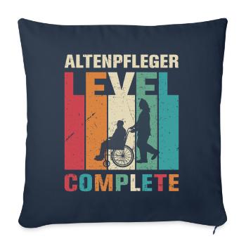 Altenpflege Pfleger Pflegepersonal Pflegekraft - Sofakissenbezug 45 x 45 cm - Navy - Vorne