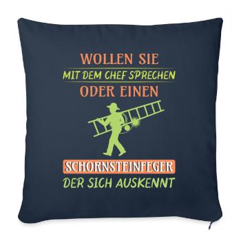 Schornsteinfeger Herren - Sofakissenbezug 45 x 45 cm - Navy - Vorne