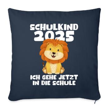 School Child 2025 Young Girls School Enrollment 2025 Decoration - Sofa pillowcase 17,3'' x 17,3'' (45 x 45 cm) - navy - Front
