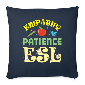 ESL-Lehrer ESL Unterricht - Sofakissenbezug 45 x 45 cm - Navy - Vorne