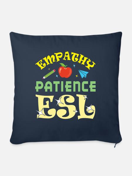 ESL-Lehrer ESL Unterricht - Sofakissenbezug 45 x 45 cm - Navy