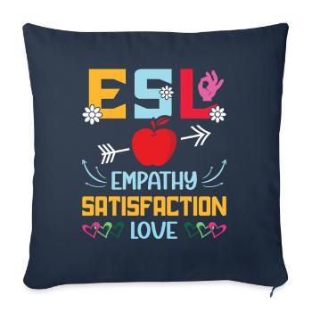 ESL-Lehrer ESL Unterricht - Sofakissenbezug 45 x 45 cm - Navy - Vorne