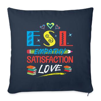 ESL-Lehrer ESL Unterricht - Sofakissenbezug 45 x 45 cm - Navy - Vorne
