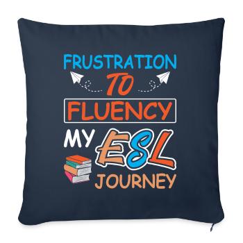 ESL-Lehrer ESL Unterricht - Sofakissenbezug 45 x 45 cm - Navy - Vorne