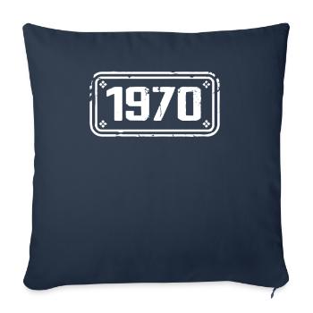 1970 Cadeau 1970 vintage 1970 limited edition 1970 - Sofa pillowcase 17,3'' x 17,3'' (45 x 45 cm) - navy - Front