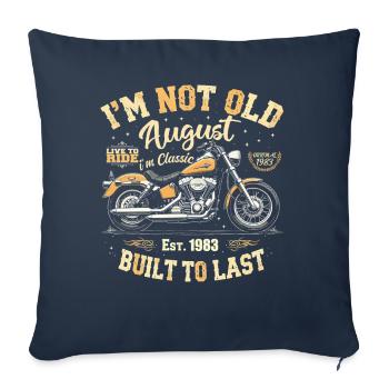 August 1983 August birthday 1983 August 1983 - Sofa pillowcase 17,3'' x 17,3'' (45 x 45 cm) - navy - Front