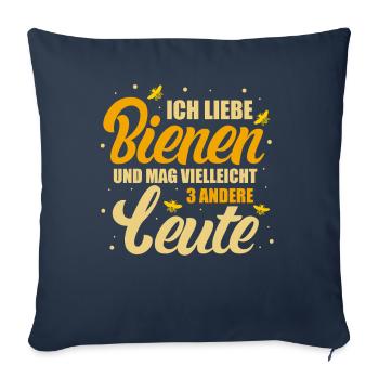 Hobbyimker Imker Bienen Flüsterer Imkern Honig - Sofakissenbezug 45 x 45 cm - Navy - Vorne