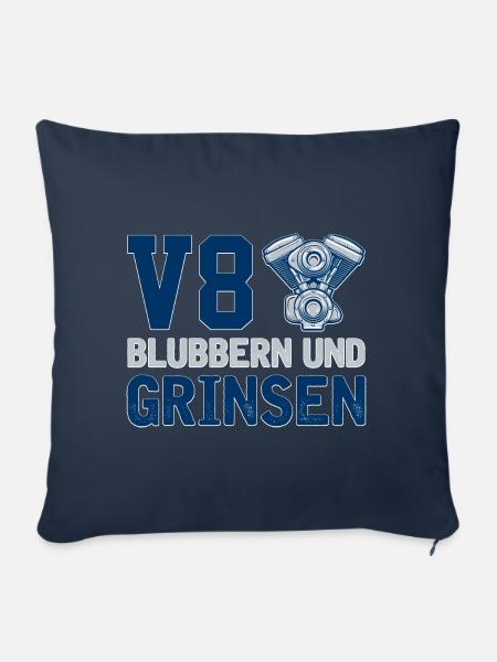 8 Zylinder Tuner Tuning V8 - Sofakissenbezug 45 x 45 cm - Navy