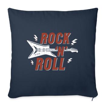 Rock n Roll Grafik - Sofakissenbezug 45 x 45 cm - Navy - Vorne