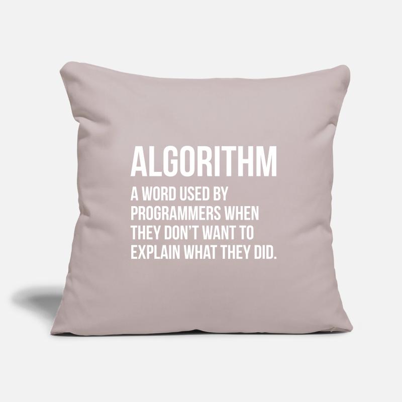 Algorithm Programming Informatic Geschenk Sofakissenbezug 45 x 45 cm