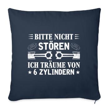 6 Zylinder Tuner Tuning V6 - Sofakissenbezug 45 x 45 cm - Navy - Vorne