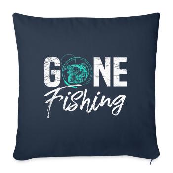 Gone Fishing - Sofakissenbezug 45 x 45 cm - Navy - Vorne
