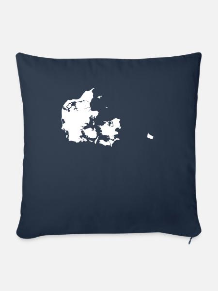 Dänemark originelle Geschenkidee - Sofakissenbezug 45 x 45 cm - Navy