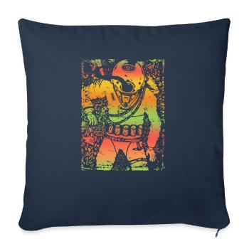 Diver diving goggles snorkeling underwater - Sofa pillowcase 17,3'' x 17,3'' (45 x 45 cm) - navy - Front