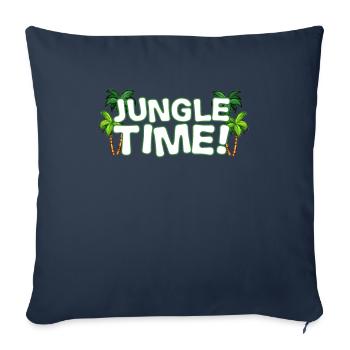Jungle Rainforest Conservation Amazonas Nature - Housse de coussin décorative 45 x 45 cm - bleu marine - Devant