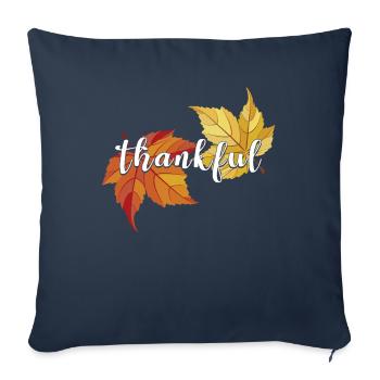 Golden autumn. Beautiful season. Colorful foliage - Sofa pillowcase 17,3'' x 17,3'' (45 x 45 cm) - navy - Front