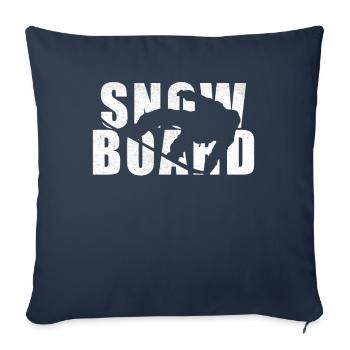 Snowboarding Snowboarder Snowboarding Grab Freestyle - Sofa pillowcase 17,3'' x 17,3'' (45 x 45 cm) - navy - Front