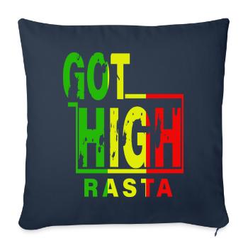 Got high Rasta - Sofakissenbezug 45 x 45 cm - Navy - Vorne