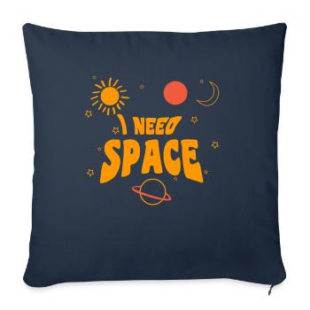 I NEED SPACE - Sofa pillowcase 17,3'' x 17,3'' (45 x 45 cm) - navy - Front