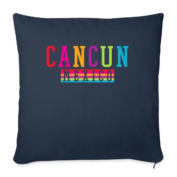 Cancun Mexiko Strandinsel - Sofakissenbezug 45 x 45 cm - Navy - Vorne