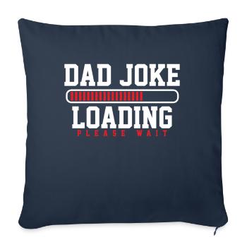 Papa Joke Father Humor - Sofa pillowcase 17,3'' x 17,3'' (45 x 45 cm) - navy - Front