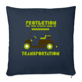 Golf Game Golf Cart Transportation - Sofa pillowcase 17,3'' x 17,3'' (45 x 45 cm) - navy - Front