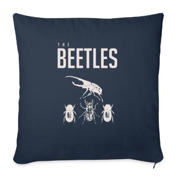 The Beetles Lustig - Sofakissenbezug 45 x 45 cm - Navy - Vorne