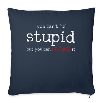 Divorce Party - Sofa pillowcase 17,3'' x 17,3'' (45 x 45 cm) - navy - Front
