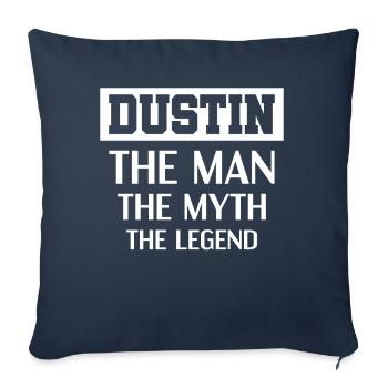 Dustin - Sofa pillowcase 17,3'' x 17,3'' (45 x 45 cm) - navy - Front