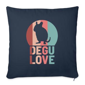 Degu - Sofa pillowcase 17,3'' x 17,3'' (45 x 45 cm) - navy - Front