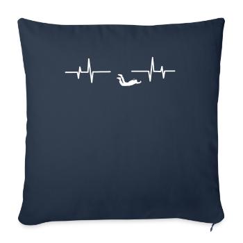 Parachuting Skydiving Base Jump - Housse de coussin décorative 45 x 45 cm - bleu marine - Devant