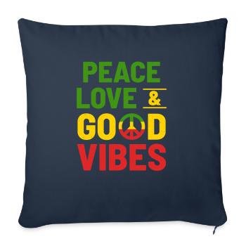 hippy - Sofa pillowcase 17,3'' x 17,3'' (45 x 45 cm) - navy - Front
