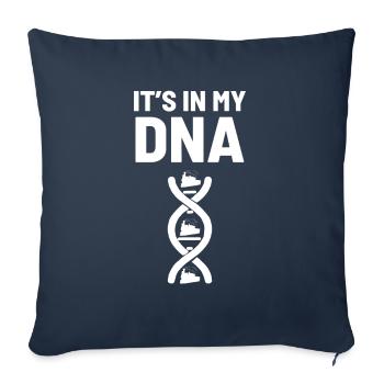 Science Biologie ADN génétique - Housse de coussin décorative 45 x 45 cm - bleu marine - Devant