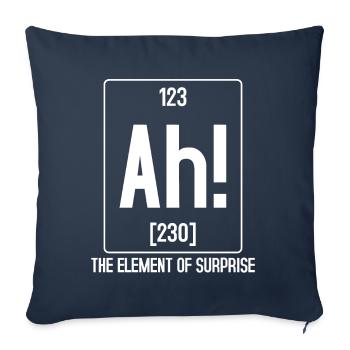 Scientific Periodic Table - Sofa pillowcase 17,3'' x 17,3'' (45 x 45 cm) - navy - Front