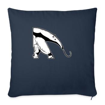 Un costume de fourmilier - Housse de coussin décorative 45 x 45 cm - bleu marine - Devant
