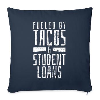 Tacos-Studentenabschluss - Sofakissenbezug 45 x 45 cm - Navy - Vorne