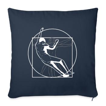 Escalade alpinisme alpinisme randonnée - Housse de coussin décorative 45 x 45 cm - bleu marine - Devant