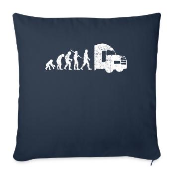 Truck trucker truck driver driver evolution - Sofa pillowcase 17,3'' x 17,3'' (45 x 45 cm) - navy - Front