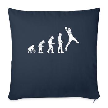 Handball evolution handball players - Sofa pillowcase 17,3'' x 17,3'' (45 x 45 cm) - navy - Front