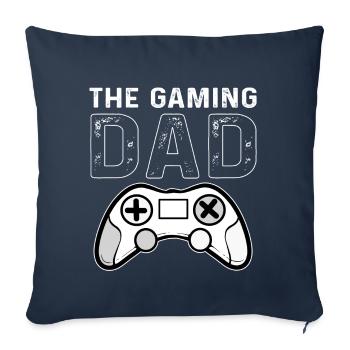 Gamer Dad Gaming Playing Controller Games - Sofa pillowcase 17,3'' x 17,3'' (45 x 45 cm) - navy - Front
