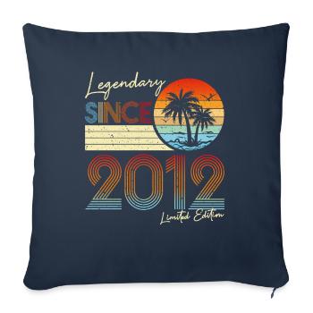 Légendaire Depuis 2012 Édition Limitée - Housse de coussin décorative 45 x 45 cm - bleu marine - Devant
