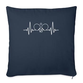 Ping Pong Heart Rate and Lifestyle - Sofa pillowcase 17,3'' x 17,3'' (45 x 45 cm) - navy - Front