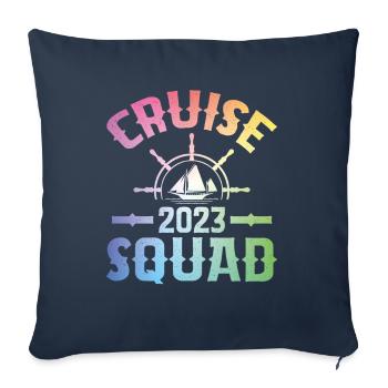 Cruise Group 2023 - Sofa pillowcase 17,3'' x 17,3'' (45 x 45 cm) - navy - Front