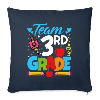 Team 3rd Year - Sofa pillowcase 17,3'' x 17,3'' (45 x 45 cm) - navy - Front