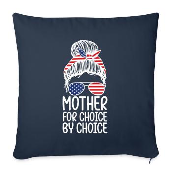 Mère Pour Le Choix Par Le Choix - Housse de coussin décorative 45 x 45 cm - bleu marine - Devant