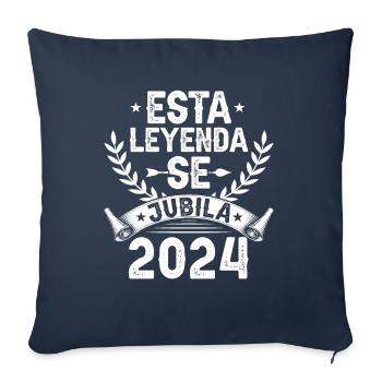 Cette Légende Prend Sa Retraite En 2024 - Housse de coussin décorative 45 x 45 cm - bleu marine - Devant