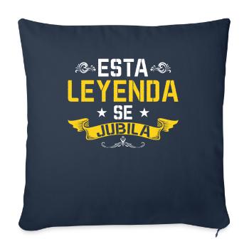 Cette Légende Prend Sa Retraite - Housse de coussin décorative 45 x 45 cm - bleu marine - Devant